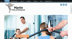Desktop Screenshot of martinclinicofchiropractic.com