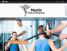 Tablet Screenshot of martinclinicofchiropractic.com